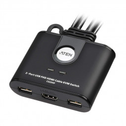 ATEN CS22HF KVM Switch Black