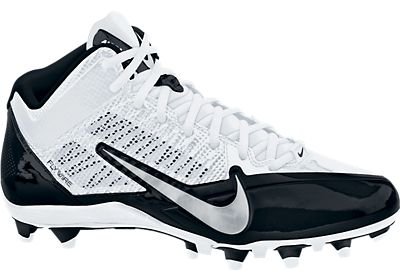 Nike Mens Alpha Pro 3/4 TD Football Cleats White/Metallic Dark Grey/Black 579636-100 Size 10