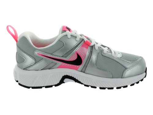 Nike Kids Dart 10 (GS/PS) Metallic Silver/Black/White/Dgtl Pnk Running Shoes 6 Kids US thumbnail