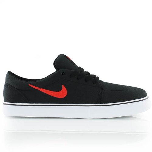 Nike Satire Canvas Mens Skate Shoes (Black/Pimento-White) 10