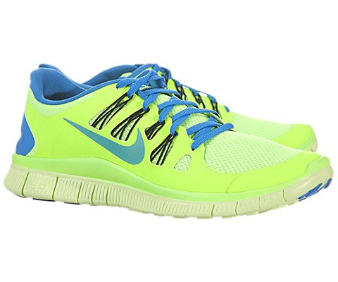 Nike Free 5.0+ - Flash Lime / Blue Hero-Black-Liquid Lime, 10 D US thumbnail