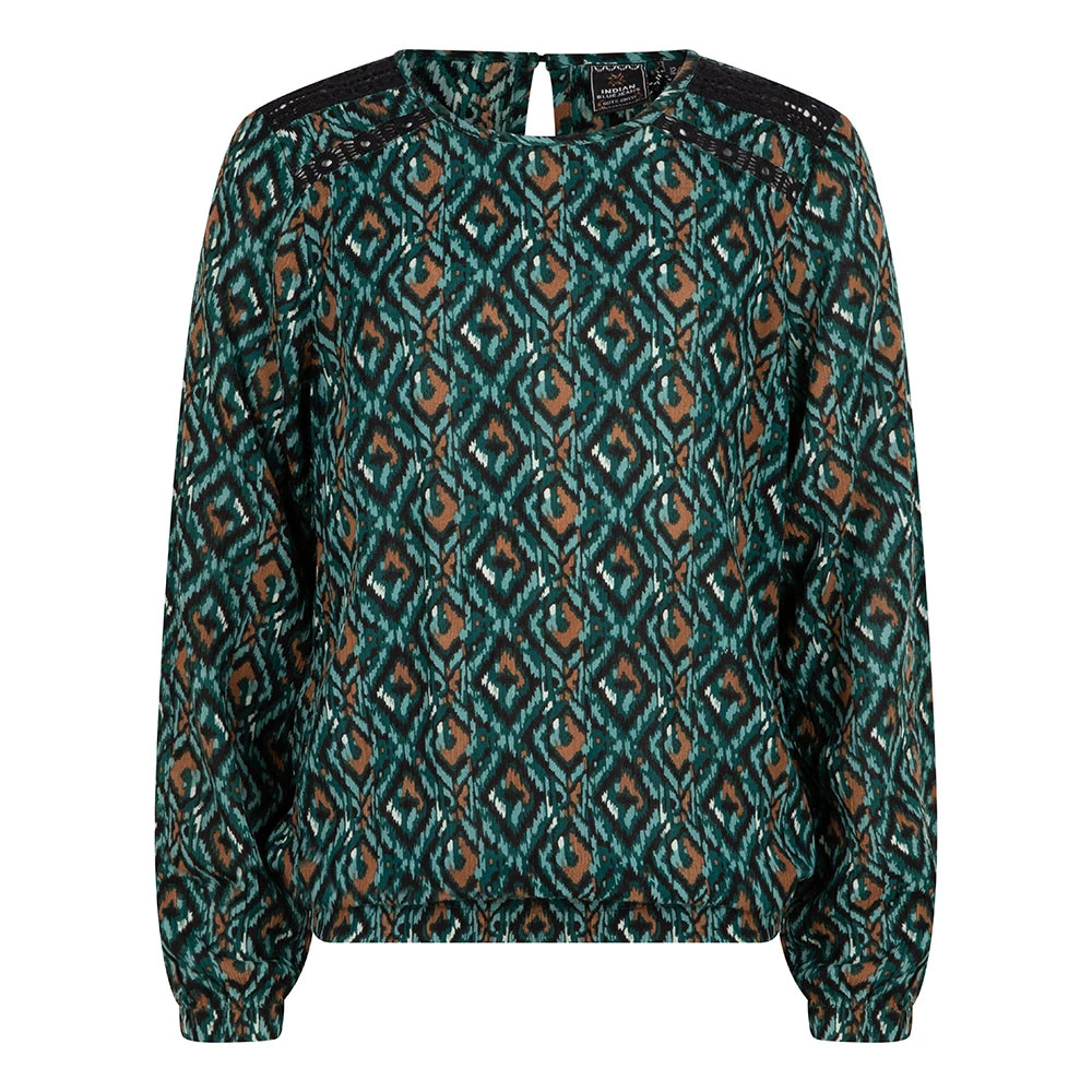 Indian Blue Jeans Shirt IBGW22-5104 Groen