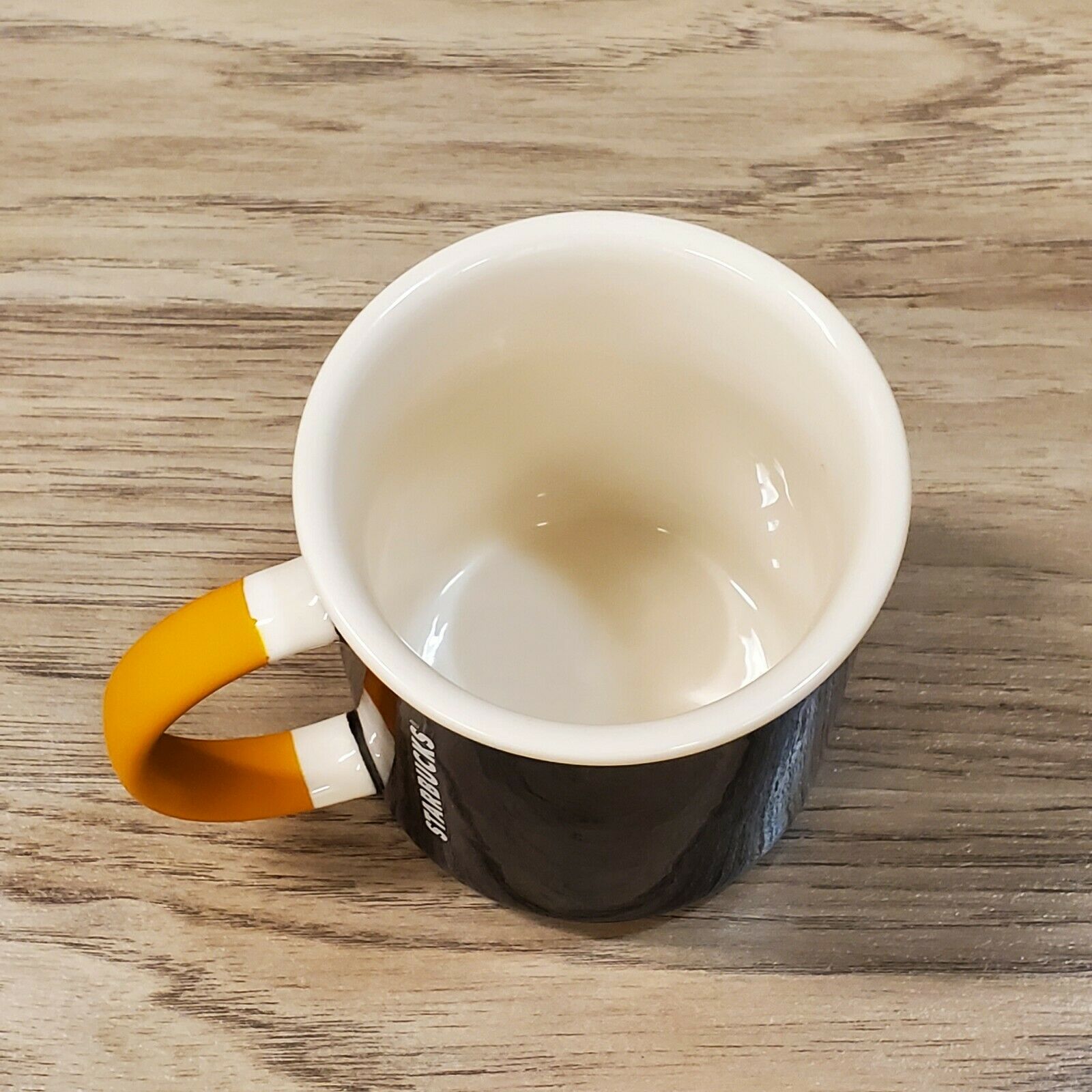 Starbucks Brew Pour Love 12 Oz Mug Ceramic Black Matte Orange 2018 Coffee Tea thumbnail