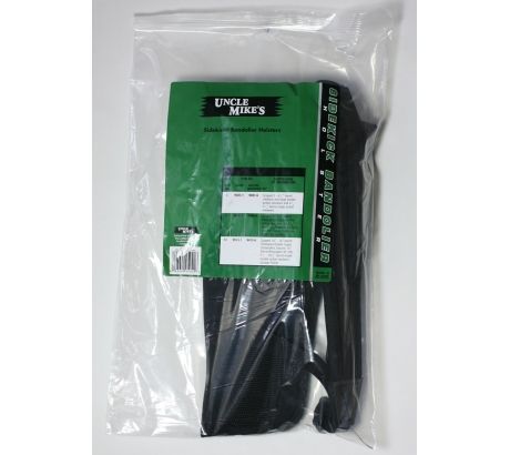 Uncle Mike's Scoped Bandolier Holster, Revolver, Right Hand, Matte, Black, 95041