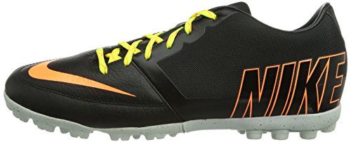 Nike Men's Bomba Pro II Black/Atomic Orange/Volt Turf Soccer Shoe 10 Men US thumbnail
