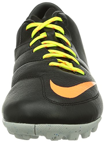 Nike Men's Bomba Pro II Black/Atomic Orange/Volt Turf Soccer Shoe 10 Men US thumbnail