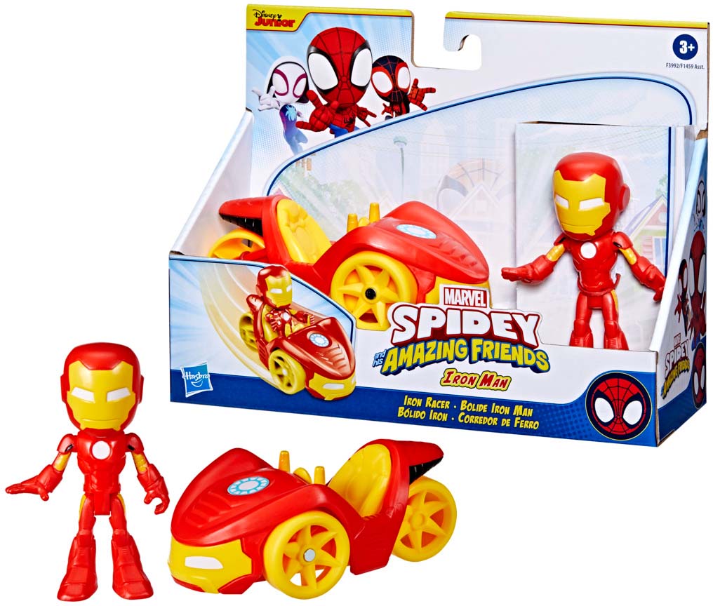 Nuovo Hasbro Marvel Spidey And His Amazing Friends Iron Man Action Figure Auto