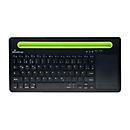 MEDIARANGE Bluetooth Compact Multi-pairing Wireless Keyboard with 78 Keys and Touchpad QWERTZ (DE/at/CH) Keyboard Layout Black/green thumbnail