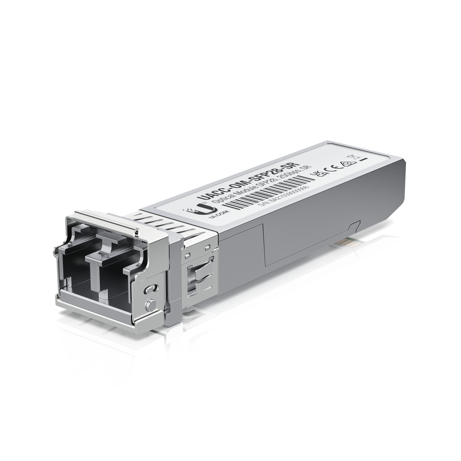 Ubiquiti 25 Gbps Multi-Mode Optical Module, Short-range, SFP28-compatible Optical Transceiver Module, Connections up to 100 M UACC-OM-SFP28-SR
