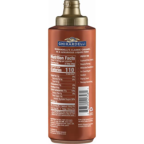 Ghirardelli Caramel Flavored Sauce Squeeze Bottle- Bottle (16 Fl Oz) thumbnail