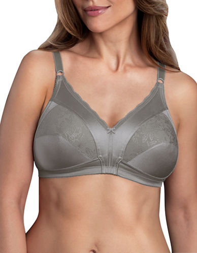 Warner'S 1744 Firm Support Wirefree Bra-CHARCOAL-36B