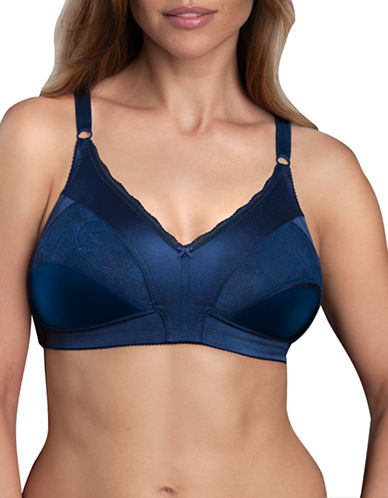 Warner'S 1744 Firm Support Wirefree Bra-BLUE-36B