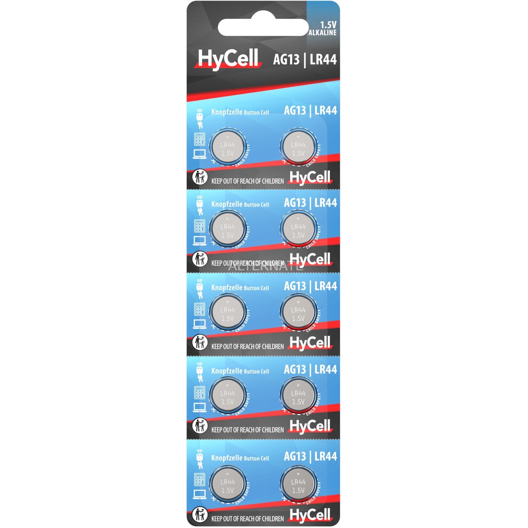 Alkaline LR44, Batterie