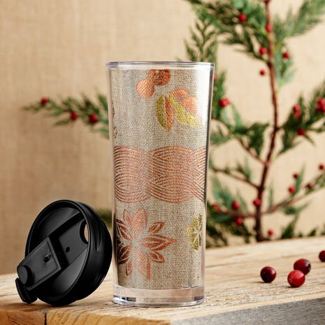 Starbucks Burlap Tumbler Tan, 12 Fl Oz