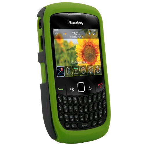 Naztech Vertex Protective Cover - BlackBerry Curve 8520/8530 - Green thumbnail