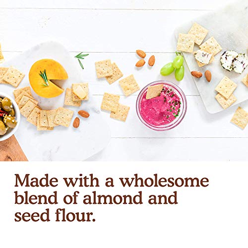 Simple Mills Almond Flour Crackers, Family Size Variety Pack (Fine Ground Sea Salt and Rosemary & Sea Salt) - Gluten Free, Vegan, Healthy Snacks, 7 Ou thumbnail
