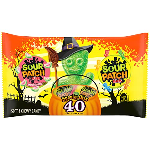 Sour Patch Kids Watermelon Flavored Spooky Mix Soft & Chewy Candy
