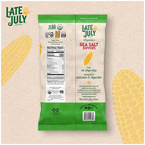 Late July Organic Sea Salt Dippers Tortilla Chips - 7.4oz thumbnail