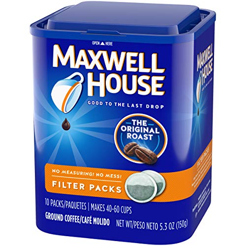Maxwell House Original Medium Roast Ground Coffee Filter Packs (10 Filter Packs) thumbnail