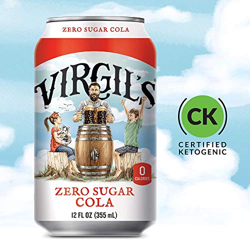 Virgil’s, Zero Sugar Cola, Great Tasting Zero Calorie Keto Friendly Soda (12- 12oz Cans) thumbnail