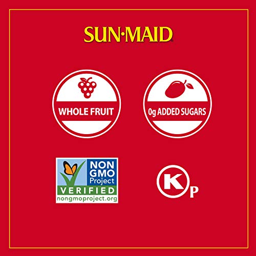 Sun-Maid Natural California Raisins, Whole Fruit, Non-GMO, Kosher, 22.58 Oz (Pack of 2) thumbnail