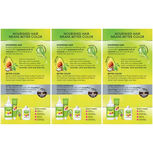 Garnier Hair Color Nutrisse Ultra Coverage Nourishing Creme 400 Deep Dark Brown Sweet Pecan Permanent Hair Dye 3 Count Packaging May Vary thumbnail