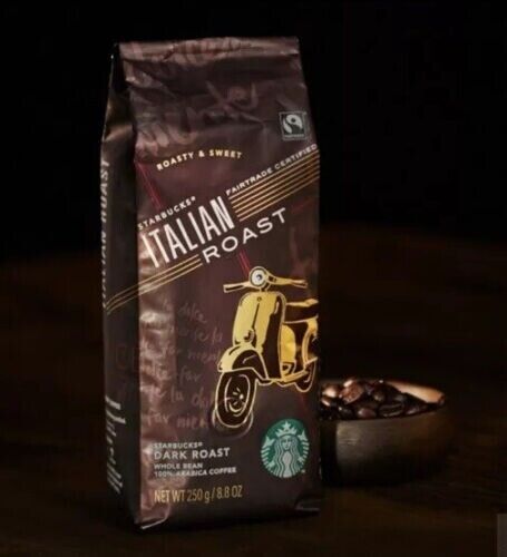 STARBUCKS Italian Whole Bean Dark Roast 12 Bags 8.8 Oz Ea  6.6 LB SEE Full Info thumbnail