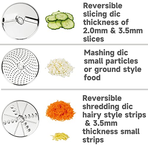 MAGICCOS 14-Cup 1000W Digital Food-Processors - FP416A XL Size Big Bowl Food Processor, 7 Speeds, Cheese Grating, Meat Chopping, Shredding and Slicing thumbnail