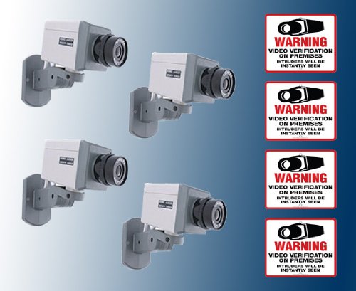 4 VAS #4807 Indoor Dummy Camera Motion Detection & Blinking LED W (4) #207 Decal thumbnail