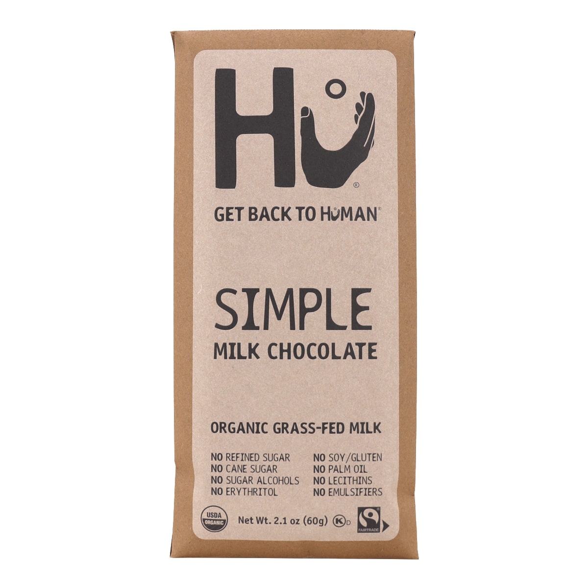 Hu Get Back To Human Simple Milk Chocolate Organic Grass-Fed Milk