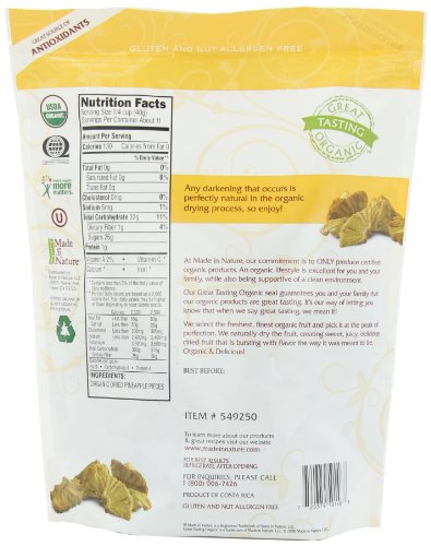 Made in Nature Organic Club Pack, Golden Sweet Pineapple, 16-Ounce thumbnail