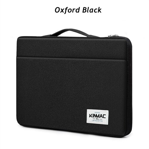 Brand Kinmac Laptop Bag 12,13,14,15,15.6 Inch,Oxford Women Lady Man Handbag Case for MacBook Air Pro 13.3 Briefcase PC Dropship - Black, 12 Inch