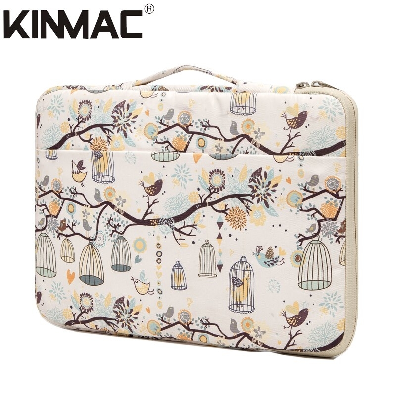 Brand Kinmac Laptop Bag 12,13,14,15,15.6 Inch,Women Man Handbag Case for MacBook Air Pro M1 Notebook PC Briefcase Dropship KC121 - Fly Birds, 13.3 thumbnail