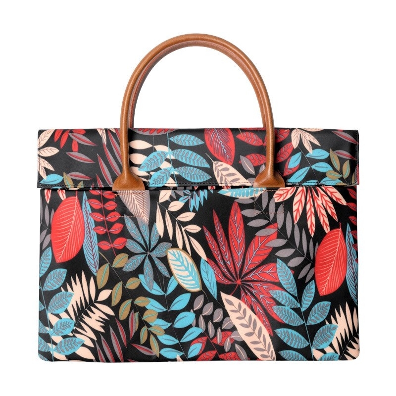 Brand Handbag Laptop Bag 11,12,13,14,15.6 Inch,Lady Women Man Sleeve Case for MacBook Air Pro M1 Notebook Compute PC Dropship - Blue Maple Leaf, for thumbnail