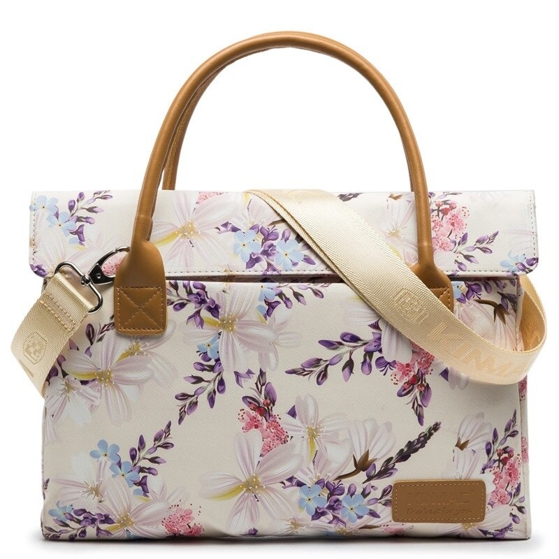 Kinmac Brand Messenger Laptop Bag 13,14,15,15.6 Inch, Lady Women Man Shoulder Handbag Case for MacBook Notebook Air Pro Dropship - White Sea Otter,