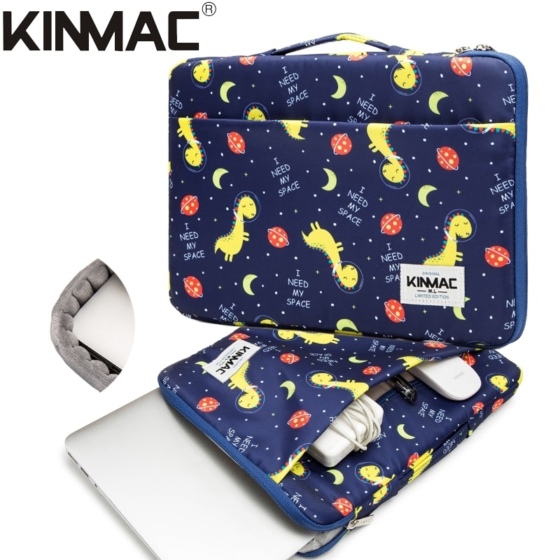 Brand Kinmac Laptop Bag 12,13,14,15,15.6 Inch,Women Man Handbag Case for MacBook Air Pro M1 Notebook PC Briefcase Dropship KC126 - Blue Dragon,