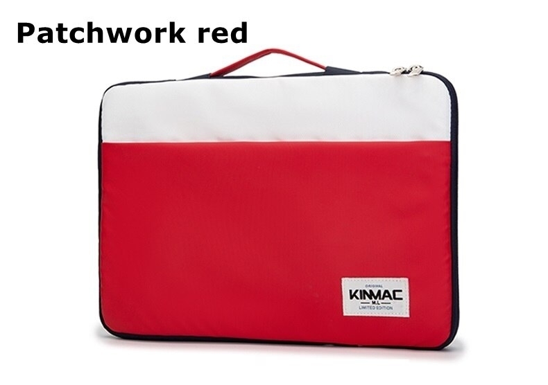 Kinmac Brand Laptop Bag 12,13,14,15,15.6 Inch,Patchwork Lady Man Handbag Case for MacBook Air Pro M1 13.3,Briefcase PC Dropship - Red, 15.6 Inch