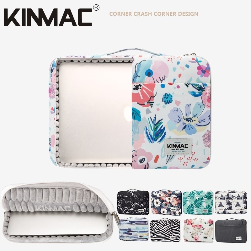 Shockproof Brand Kinmac Laptop Bag 12,13,14,15.6 Inch,Waterproof Lady Man Sleeve Case for MacBook Air Pro M1 Handbag PC Dropship - Golden Kapok,