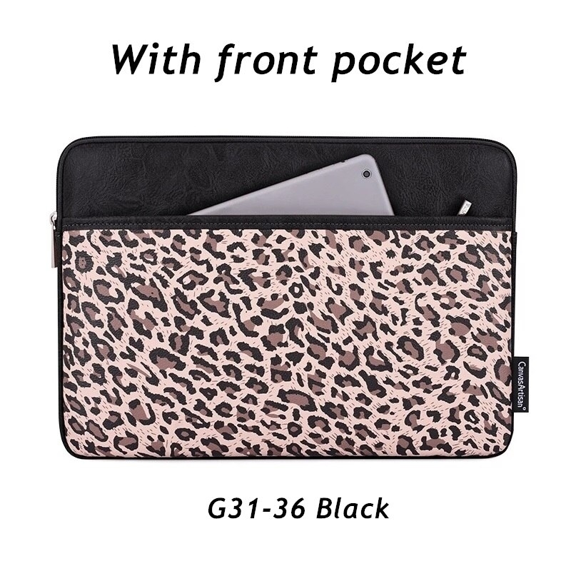 Brand Laptop Bag 11,12,13.14.15.6 Inch Waterproof Sleeve Case for Macbook Air Pro M1,Man Lady Zebra Notebook Shockproof DropShip - G31-36 Black, 11