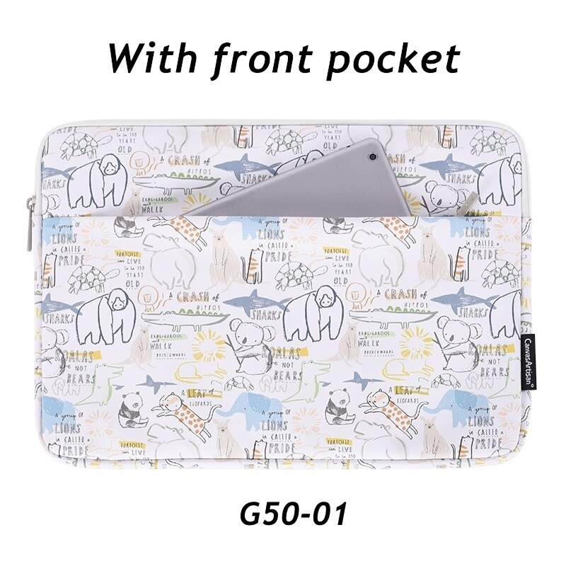 Brand Laptop Bag 11,12,13.14.15.6 Inch Waterproof Sleeve Case for Macbook Air Pro M1,Man Lady Zebra Notebook Shockproof DropShip - G50-01, 15.6 Inch