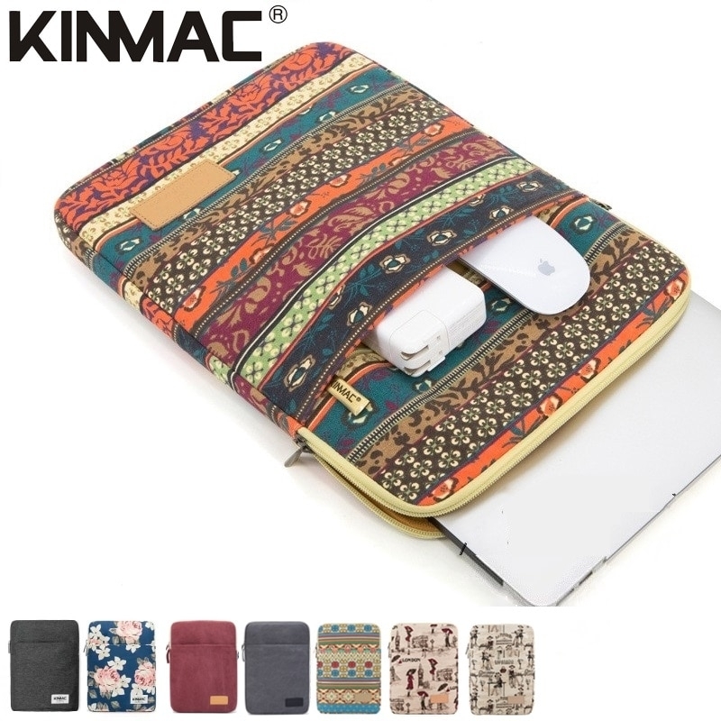 Kinmac Brand Laptop Bag 12,13,14,15.6 Inch,Shockproof Lady Man Sleeve Case for MacBook Air Pro M1 Computer PC Notebook,DropShip - Black Colors, 12