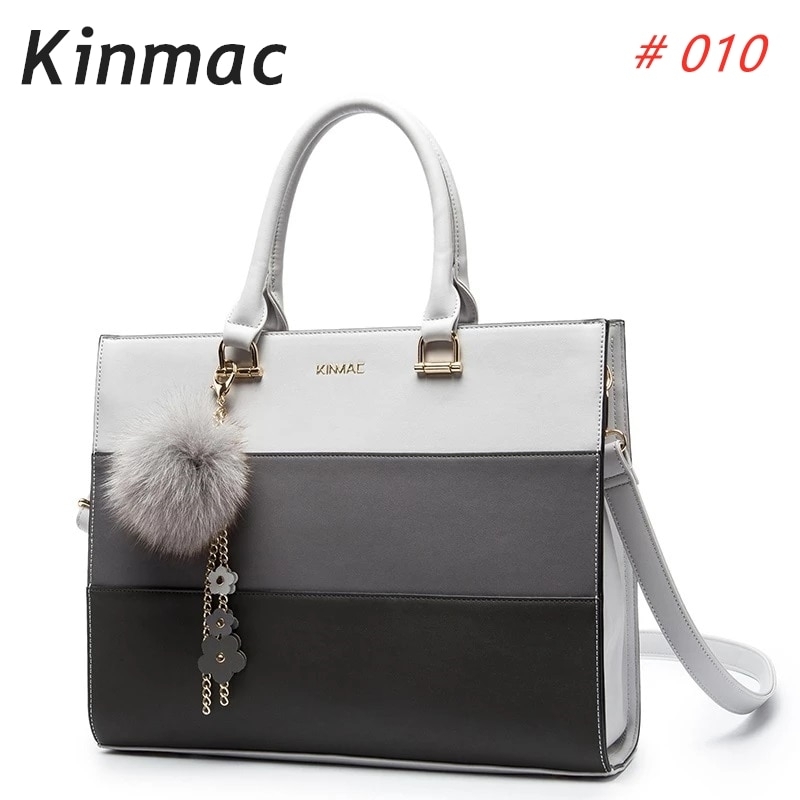 Lady Briefcase Kinmac Brand Handbag Messenger Laptop Bag 13.3 Inch,Shoulder Patchwork Women Case for MacBook Air Pro PC,Dropship - Nb010, 13.3-inch