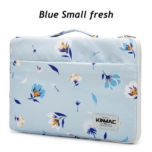 Brand Kinmac Laptop Bag 12,13,14,15.6 Inch Shockproof Lady Man Handbag Case for MacBook Air Pro M1 Women Briefcase PC Dropship - Blue Small Fresh,