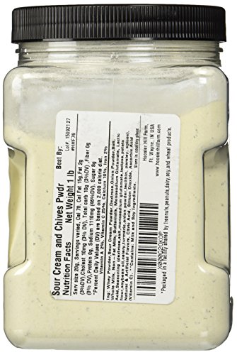Hoosier Hill Farm Sour Cream and Chives Powder, 1 Lb Plastic Jar thumbnail