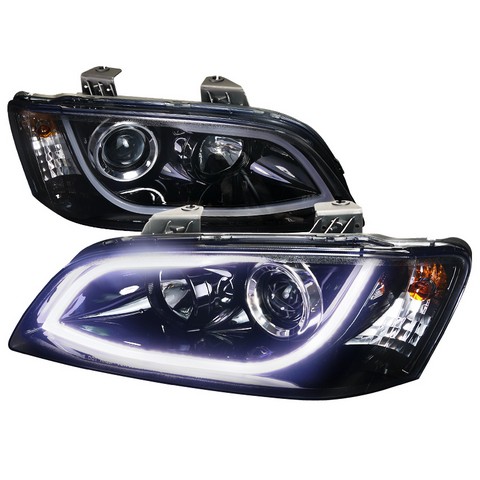 Smoke Projector Headlight for 08 to 09 Pontiac G8, Glossy Black - 12 X 23 X 24 in