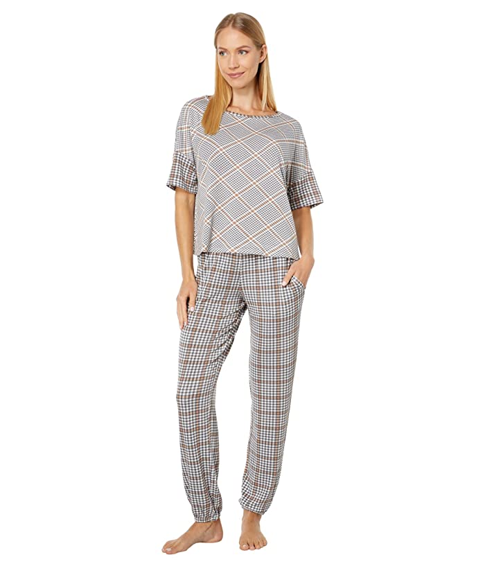Honeydew Women's Sun Lover Lounge Set - Base Plaid