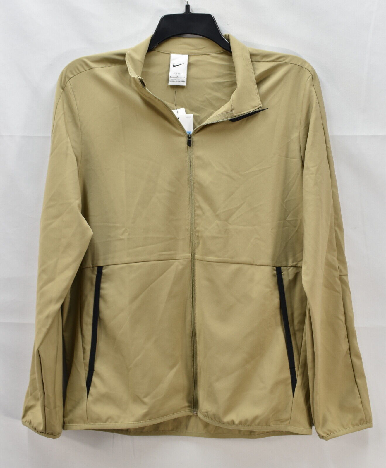 Nike Men's Dri-FIT Full Zip Woven Training Jacket, Beige, Size M, $65, NwT