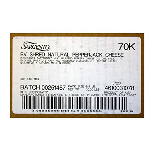 Sargento Pepperjack Shredded Cheese, 5 Pound -- 6 per Case. thumbnail