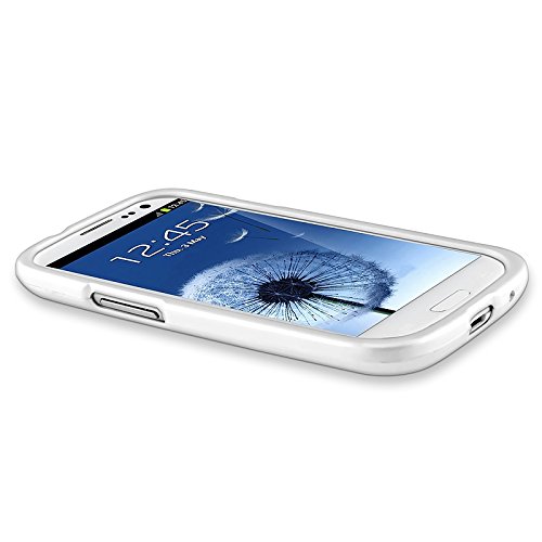Samsung©Galaxy S 3 III / S3 / I9300 I-9300 White Rubber Feel Snap-on Hard Protective Cover Case Cell Phone thumbnail