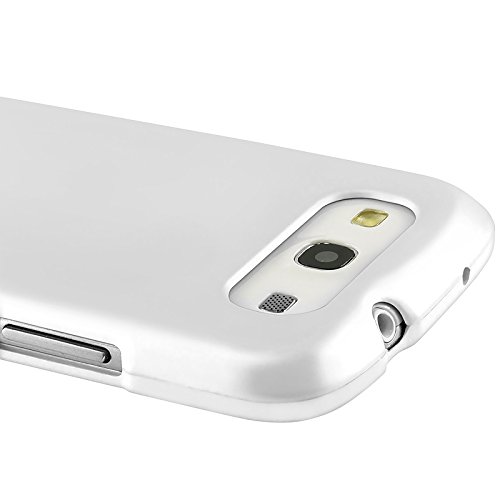 Samsung©Galaxy S 3 III / S3 / I9300 I-9300 White Rubber Feel Snap-on Hard Protective Cover Case Cell Phone thumbnail